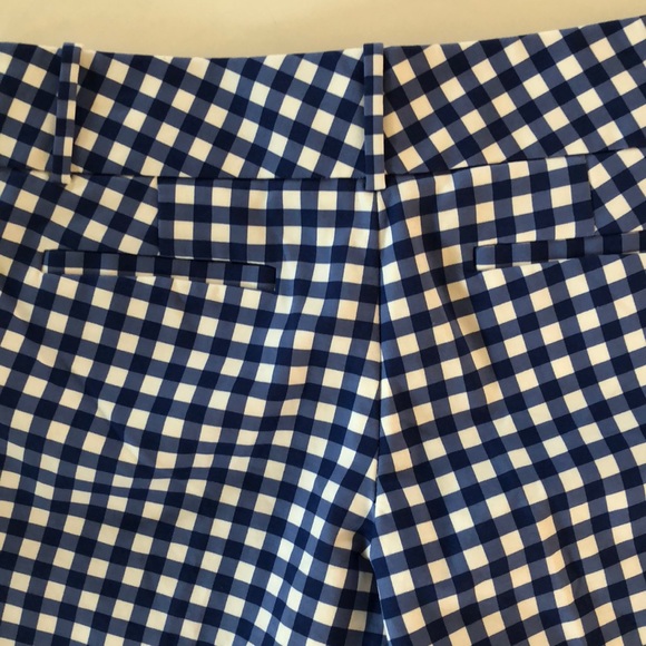 The Limited Blue gingham plaid Bermuda short Sz.6 - Picture 3 of 5